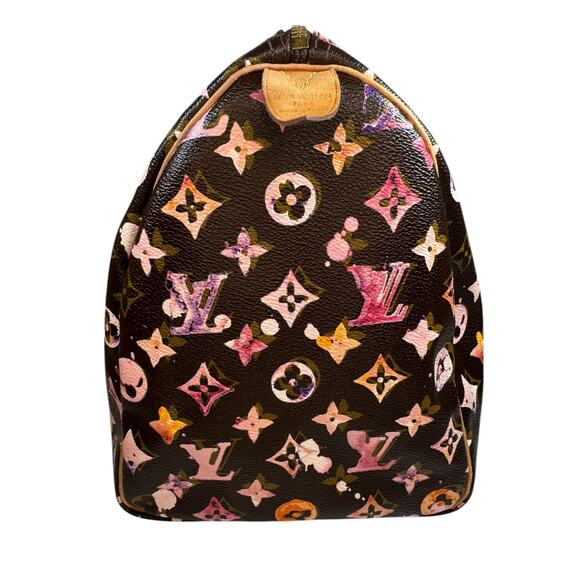Louis Vuitton Watercolor Speedy 35 bag vintage Aquarelle brown monogram LV - Picture 4 of 16